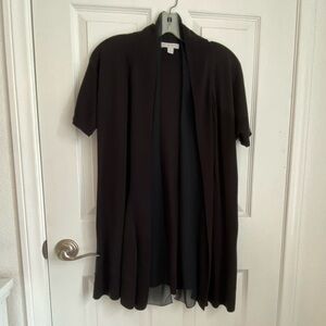 New York and company elegant Black Open-Front Cardigan